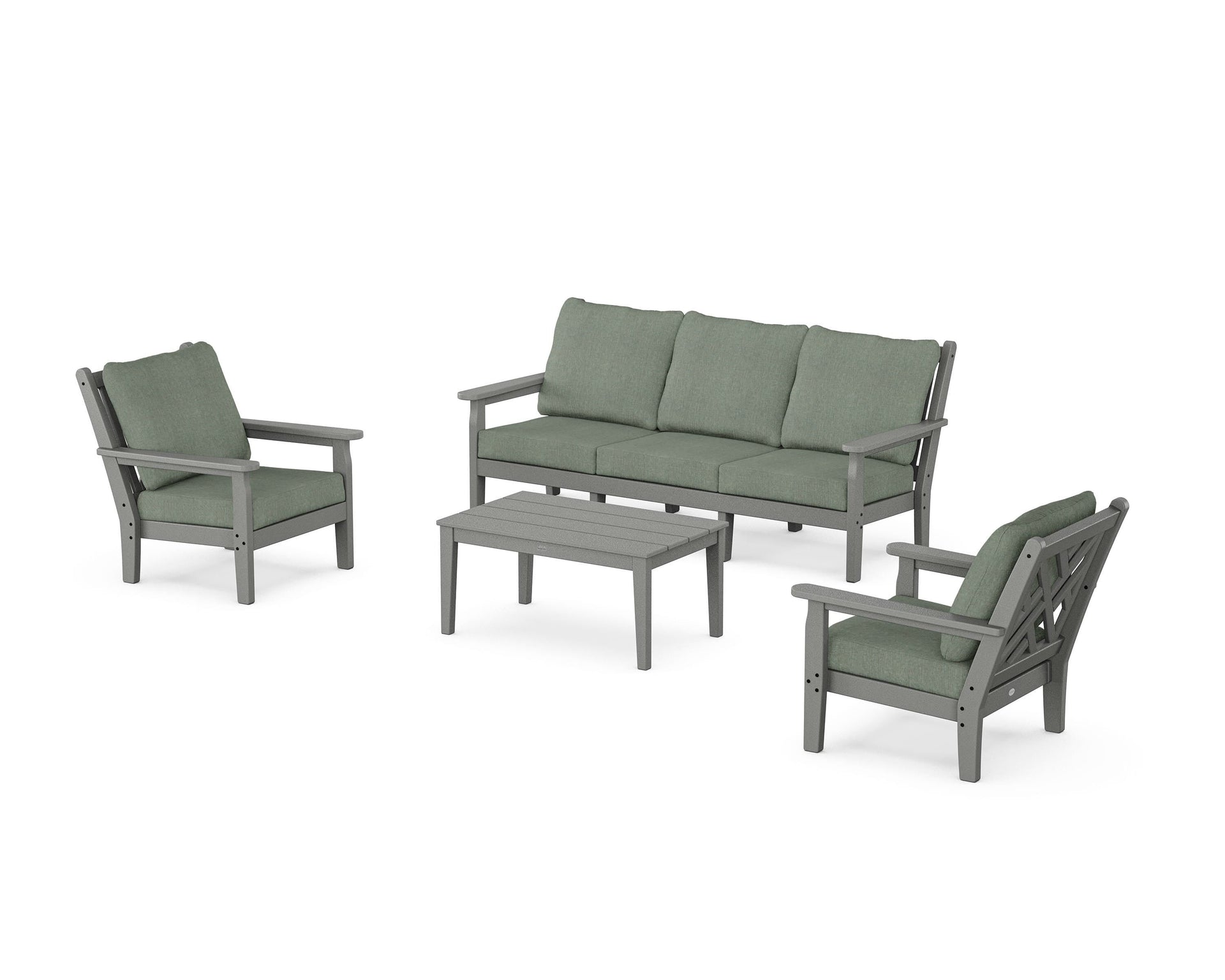 Chippendale 4-Piece Deep Seating Set with Sofa