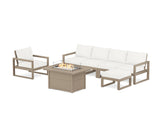 EDGE Sectional Lounge and Fire Pit Set