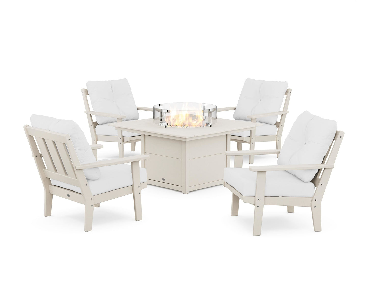 Oxford 5-Piece Deep Seating Set with Fire Pit Table
