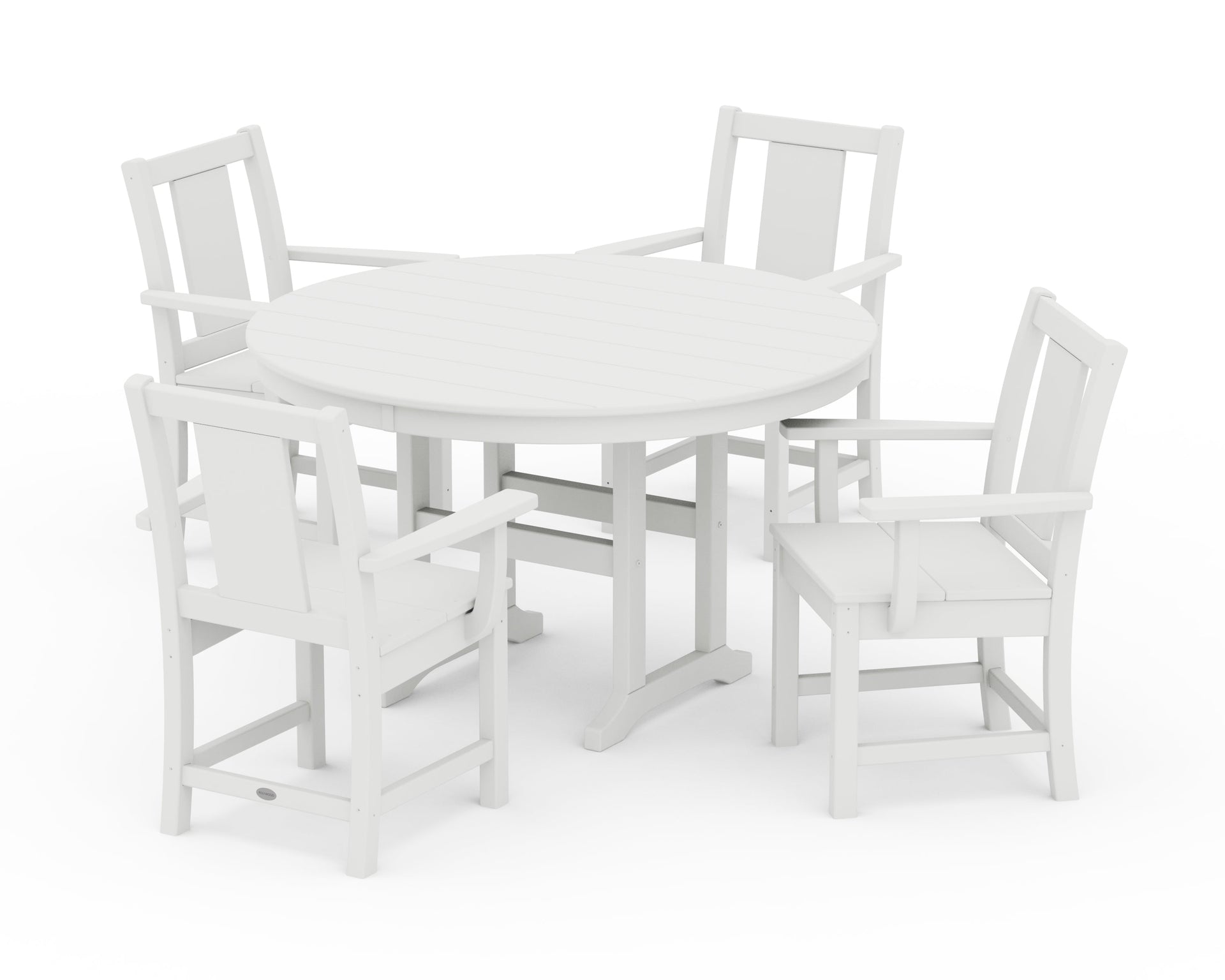 Prairie 5-Piece Round Farmhouse Dining Set