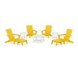 Modern Studio Folding Adirondack 9-Piece Conversation Set