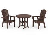 Nautical Adirondack 3-Piece Round Dining Set