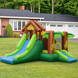 Costway Kids Jungle Bounce House Castle w/ 735W Blower 51823049 New