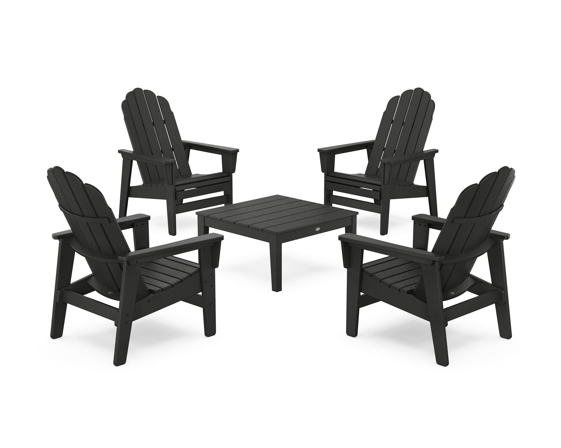 5-Piece Vineyard Grand Upright Adirondack Chair Conversation Group
