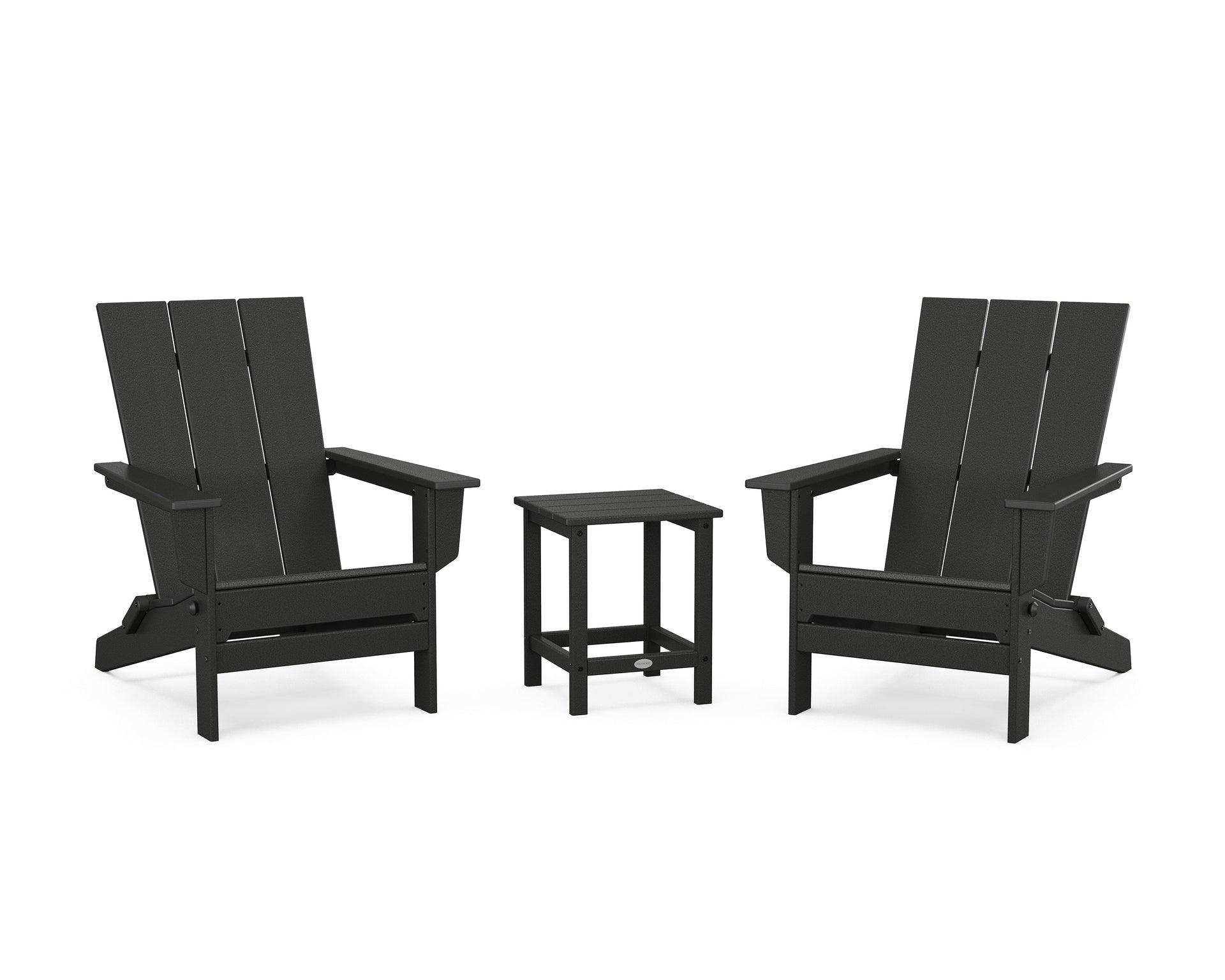 3-Piece Modern Studio Folding Adirondack Set