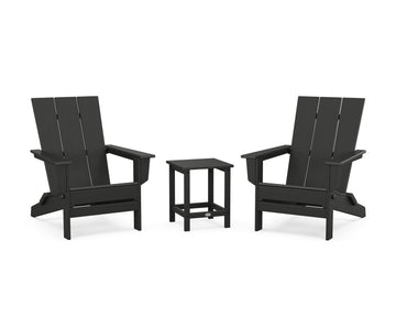 3-Piece Modern Studio Folding Adirondack Set