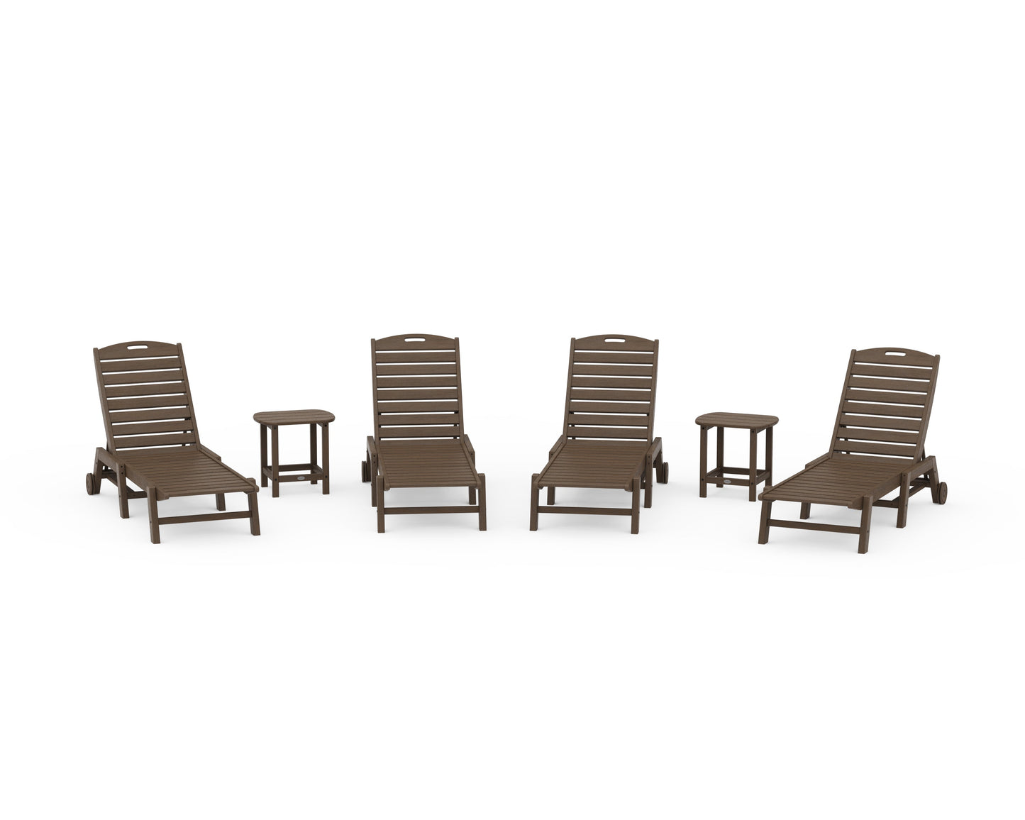 Nautical Chaise 6-Piece Set with Wheels