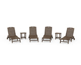 Nautical Chaise 6-Piece Set with Wheels