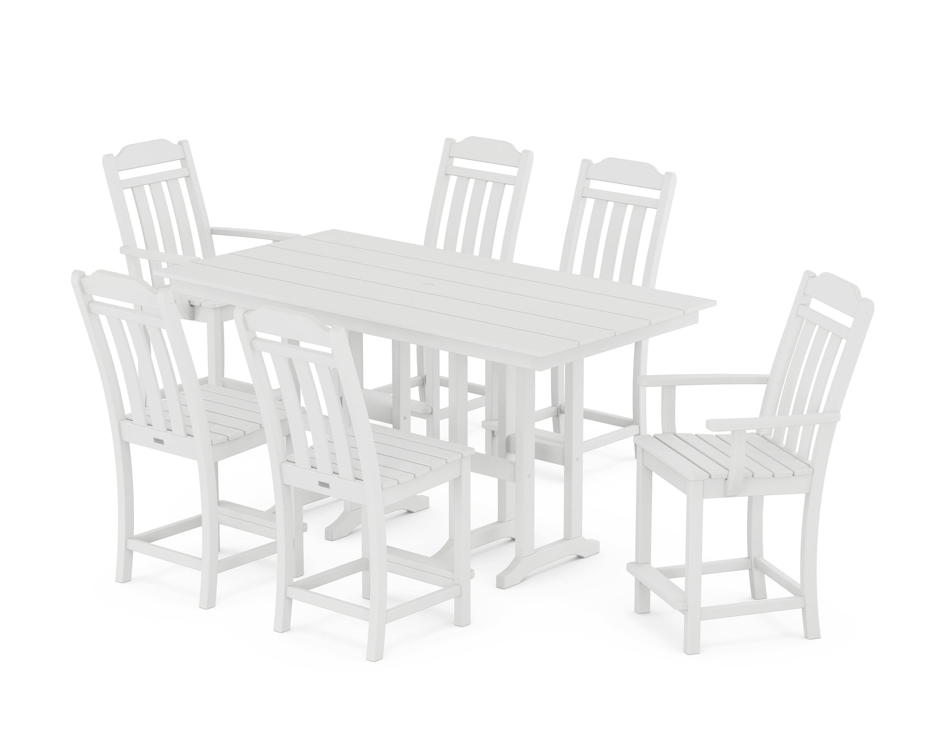 Cottage 7-Piece Farmhouse Counter Set
