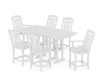 Cottage 7-Piece Farmhouse Counter Set