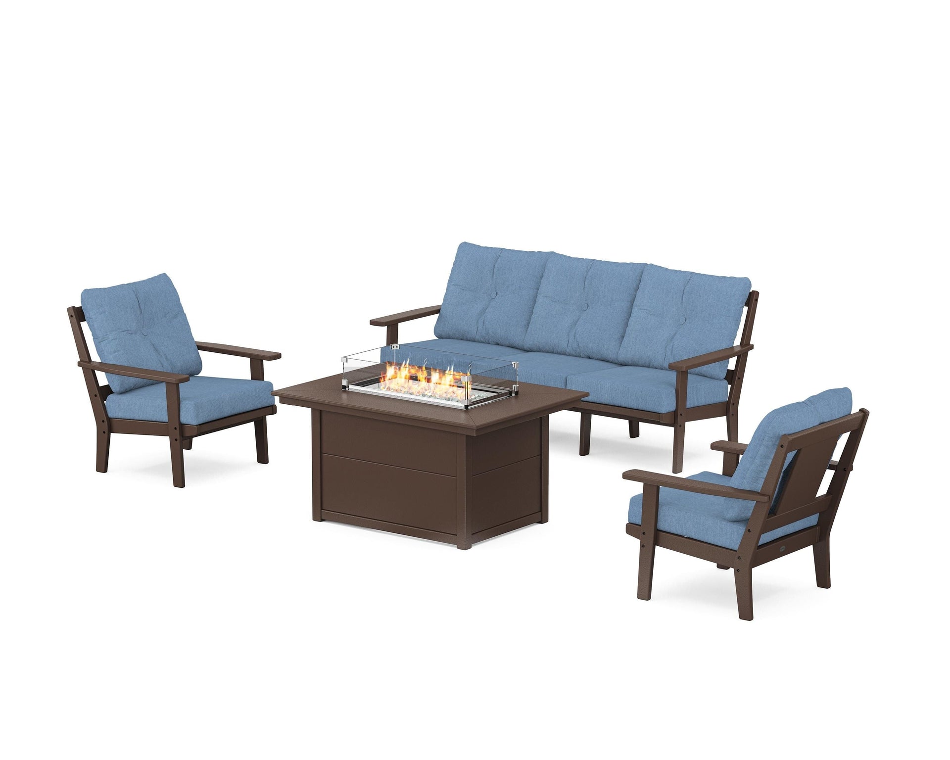 Prairie Deep Seating Fire Pit Table Set