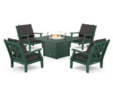 Wovendale 5-Piece Deep Seating Set with Fire Pit Table