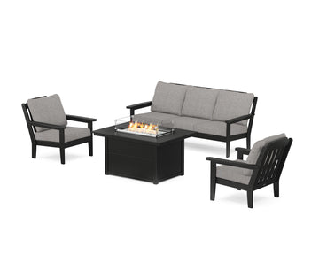 Cottage Deep Seating Fire Pit Table Set