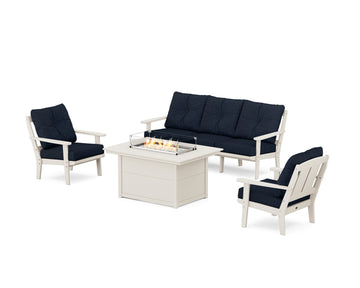 Mission Deep Seating Fire Pit Table Set