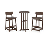 Modern Studio Urban Lowback Bar Chair 3-Piece Bistro Set
