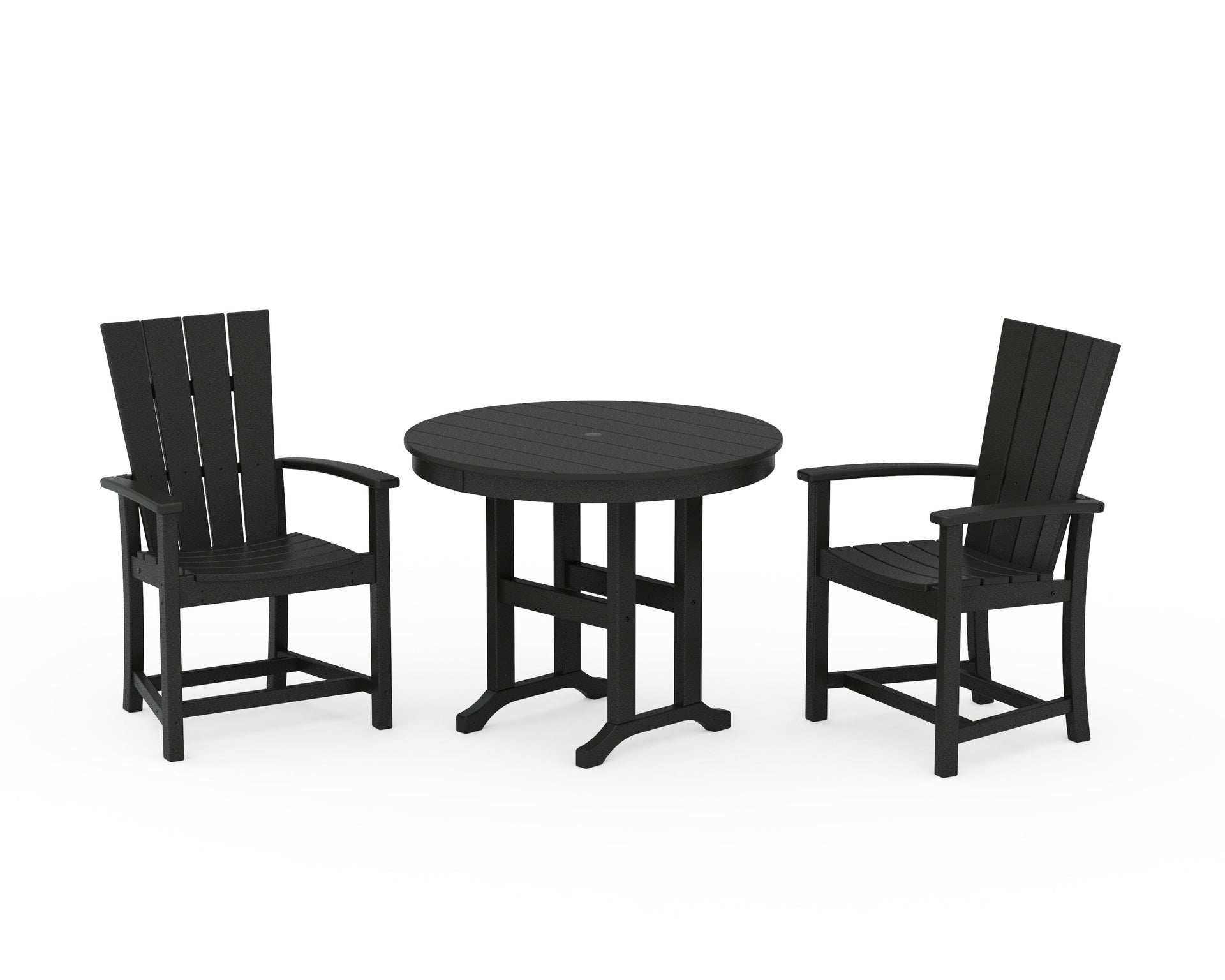 Quattro 3-Piece Round Farmhouse Dining Set