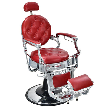 Costway Vintage Barber Salon Chair Adjustable Height Headrest Black 38204976 New