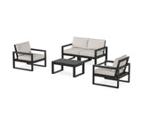 EDGE Sectional 4-Piece Deep Seating Set with Loveseat