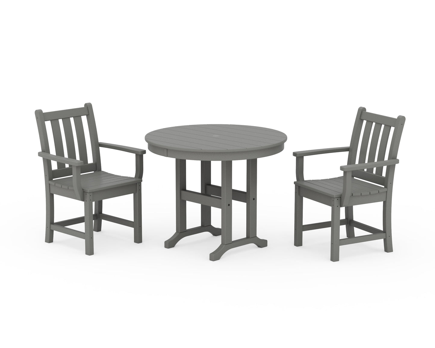 Traditional Garden 3-Piece Round Dining Set