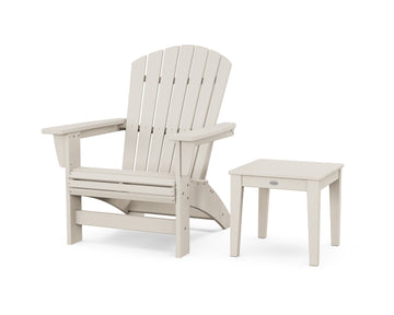 Nautical Grand Adirondack Chair with Side Table