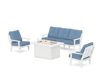 Mission Deep Seating Fire Pit Table Set