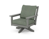 Chippendale Deep Seating Swivel Chair