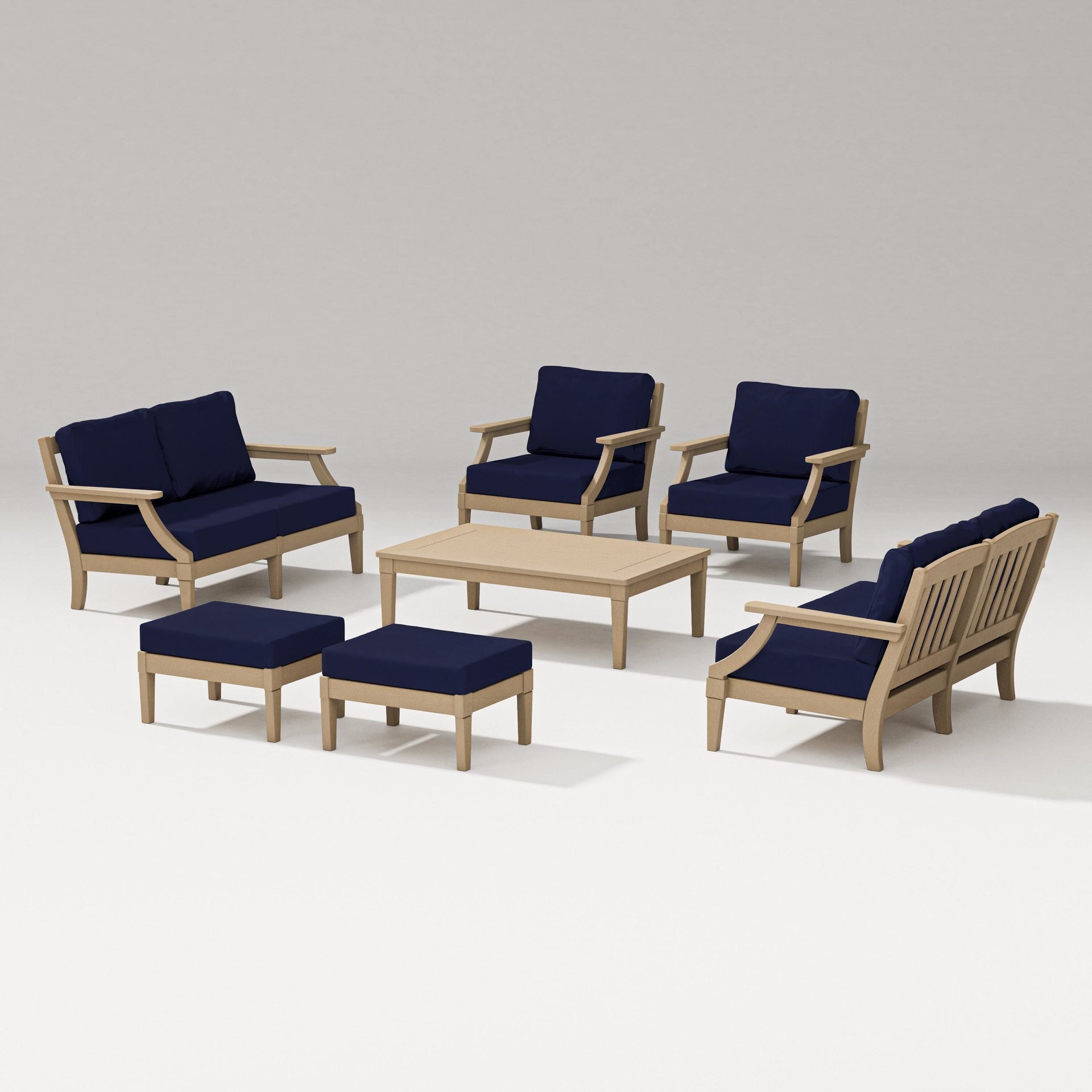 Estate 7-Piece Lounge Loveseat Set