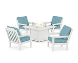 Cottage 5-Piece Deep Seating Set with Fire Pit Table