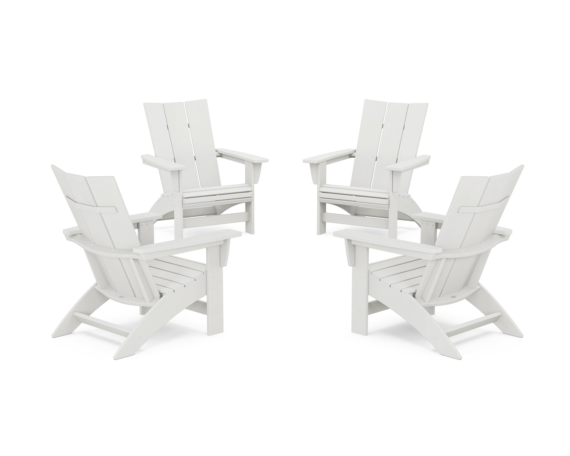 4-Piece Modern Grand Adirondack Chair Conversation Set