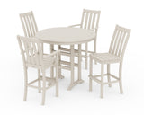 Vineyard 5-Piece Nautical Trestle Bar Set