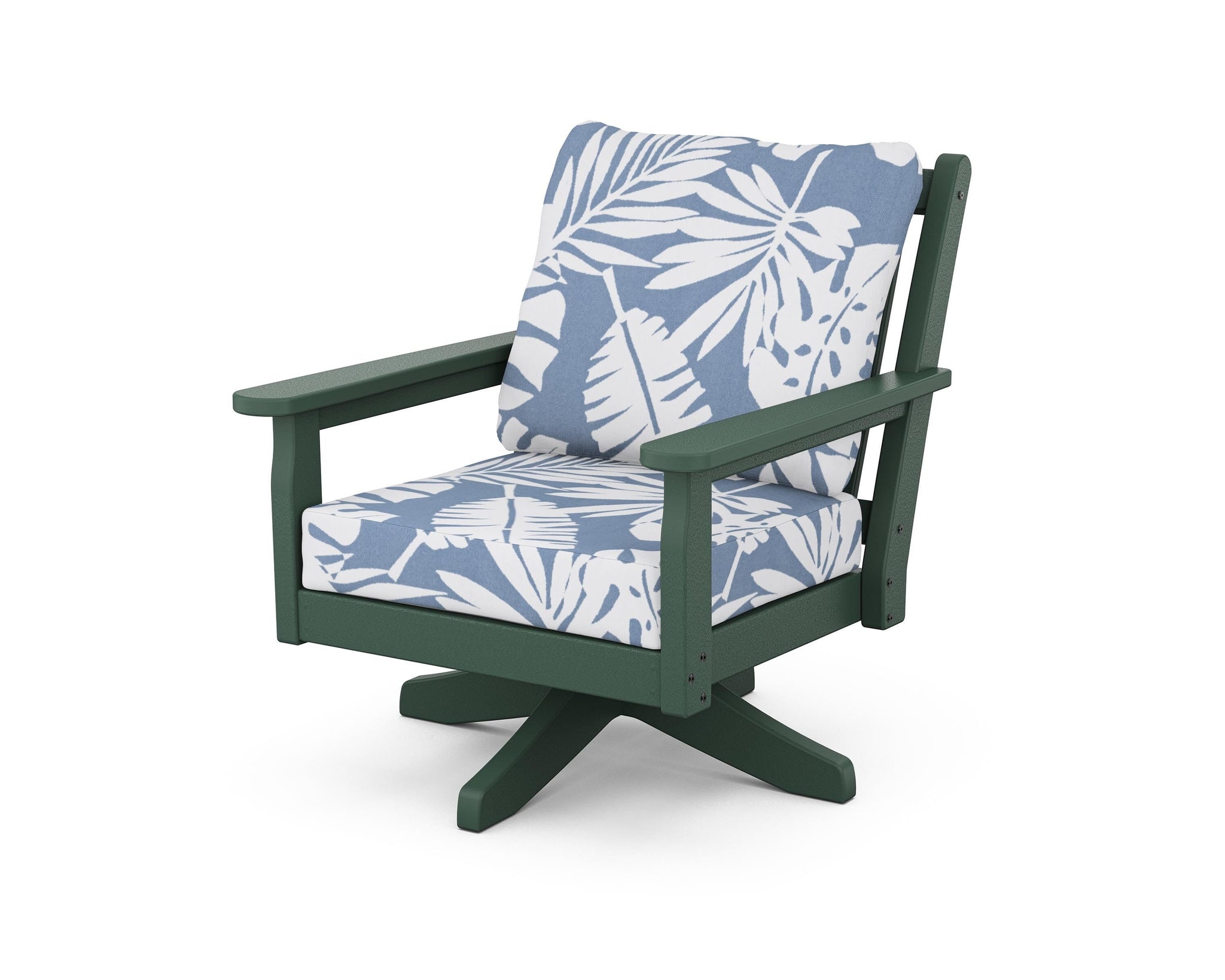 Chippendale Deep Seating Swivel Chair