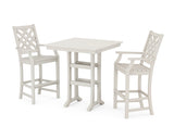 Wovendale 3-Piece Farmhouse Bar Set with Trestle Legs