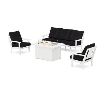 Prairie Deep Seating Fire Pit Table Set