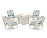 Wovendale 5-Piece Deep Seating Set with Fire Pit Table