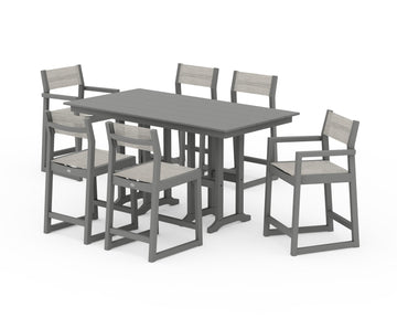 EDGE Sling 7-Piece Farmhouse Counter Set