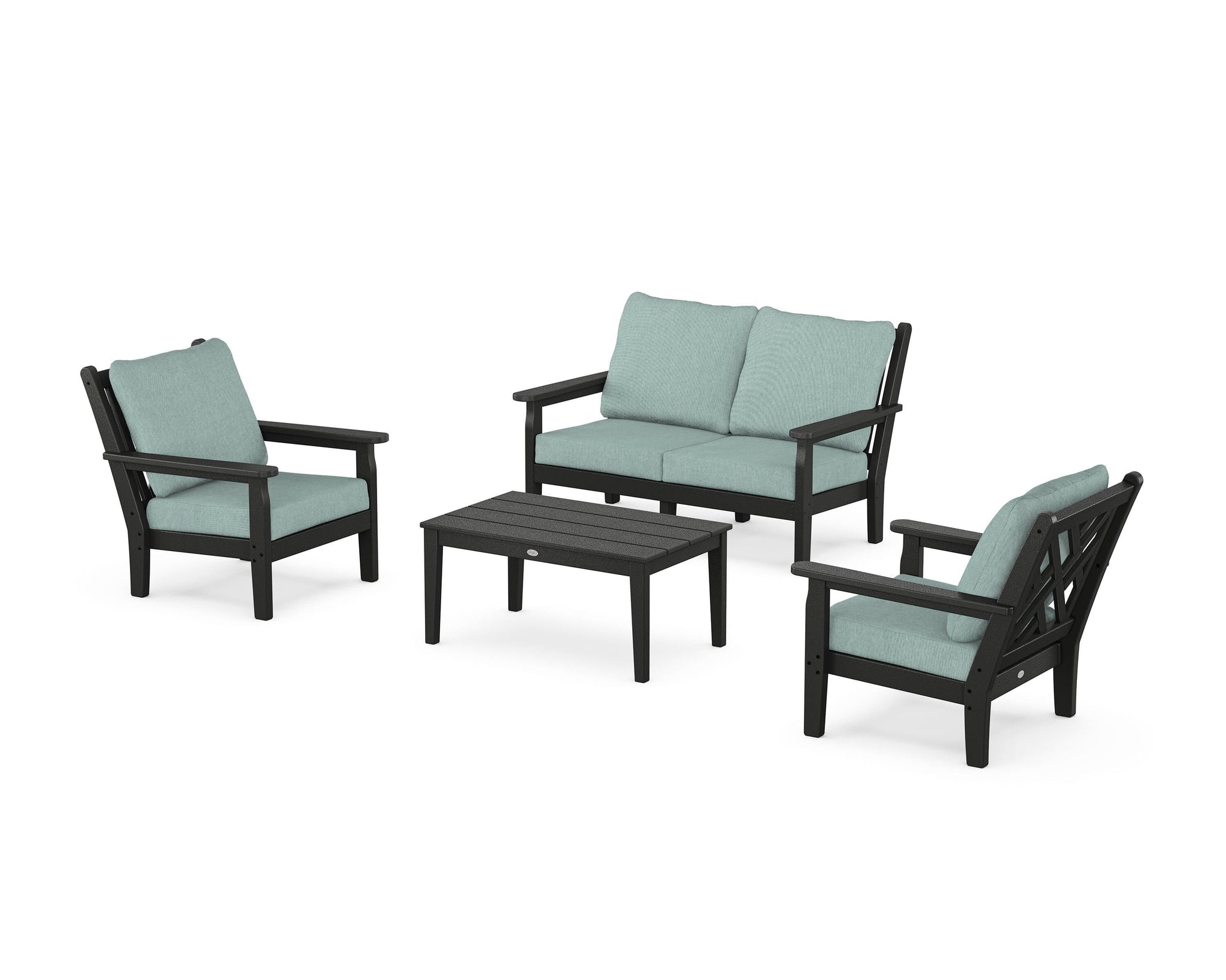 Chippendale 4-Piece Deep Seating Set with Loveseat