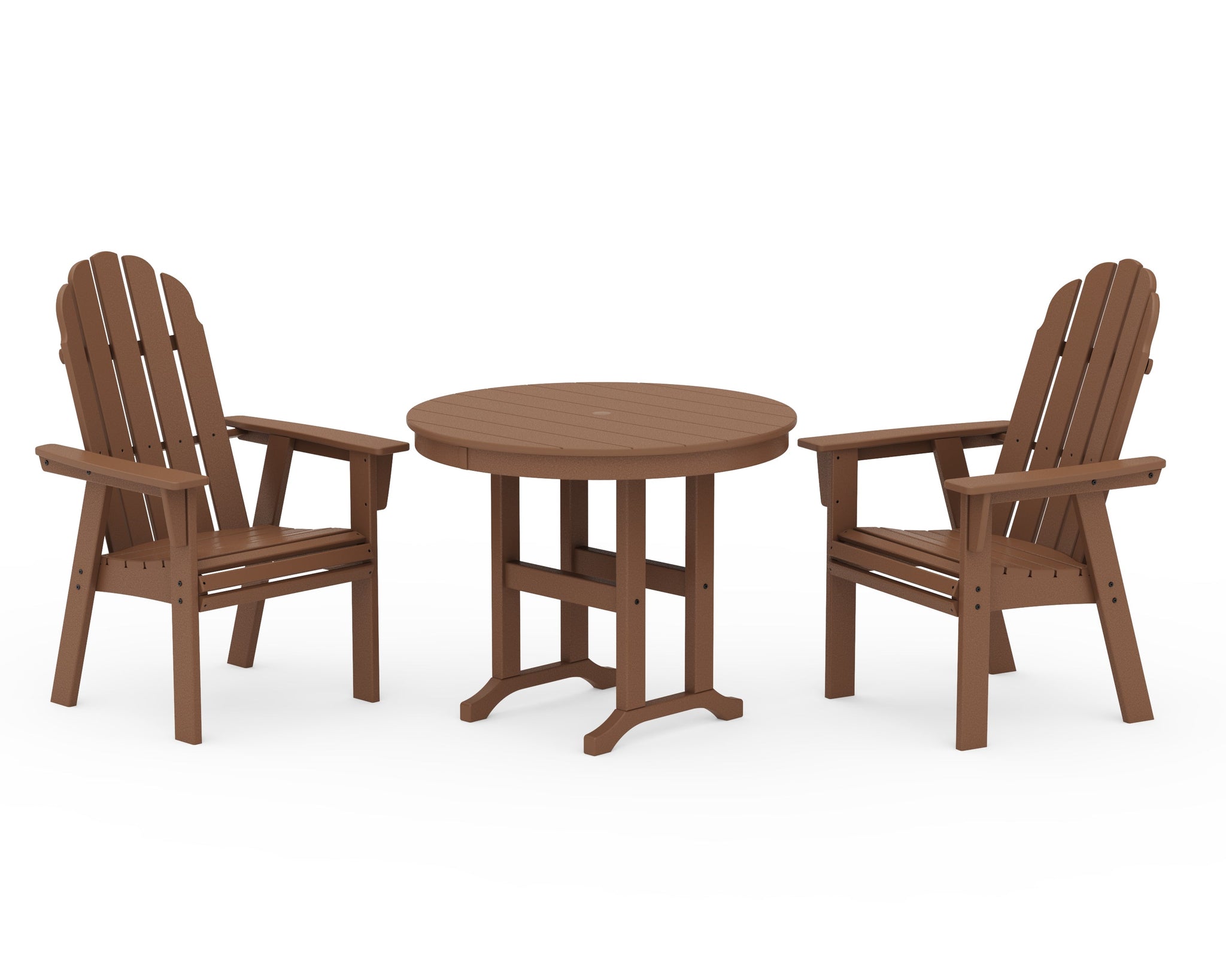 Vineyard Adirondack 3-Piece Round Dining Set