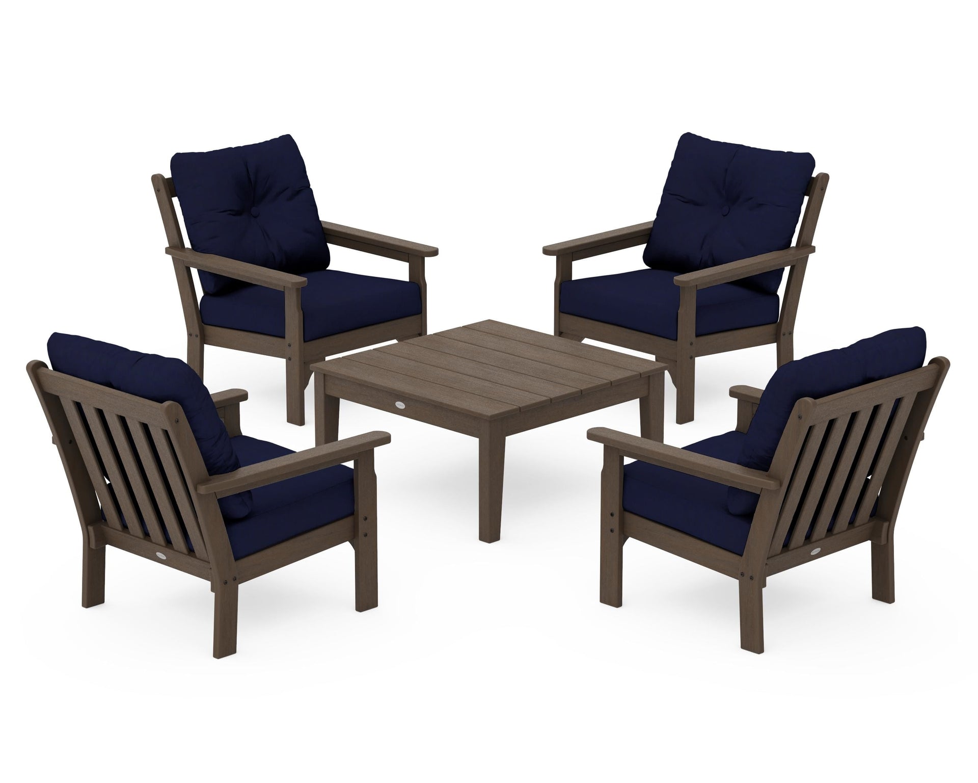 Vineyard 5-Piece Deep Seating Conversation Set