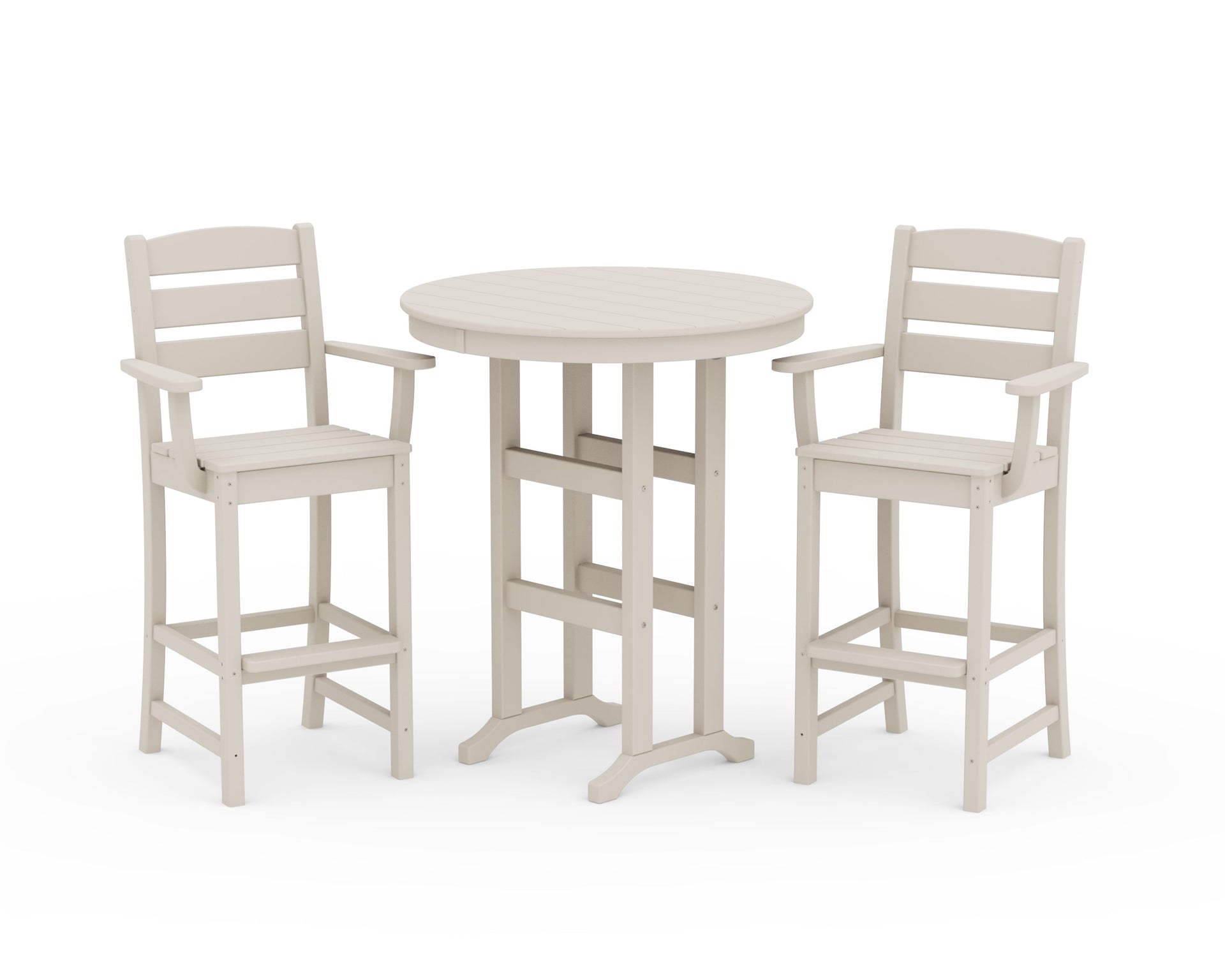Lakeside 3-Piece Round Bar Arm Chair Set