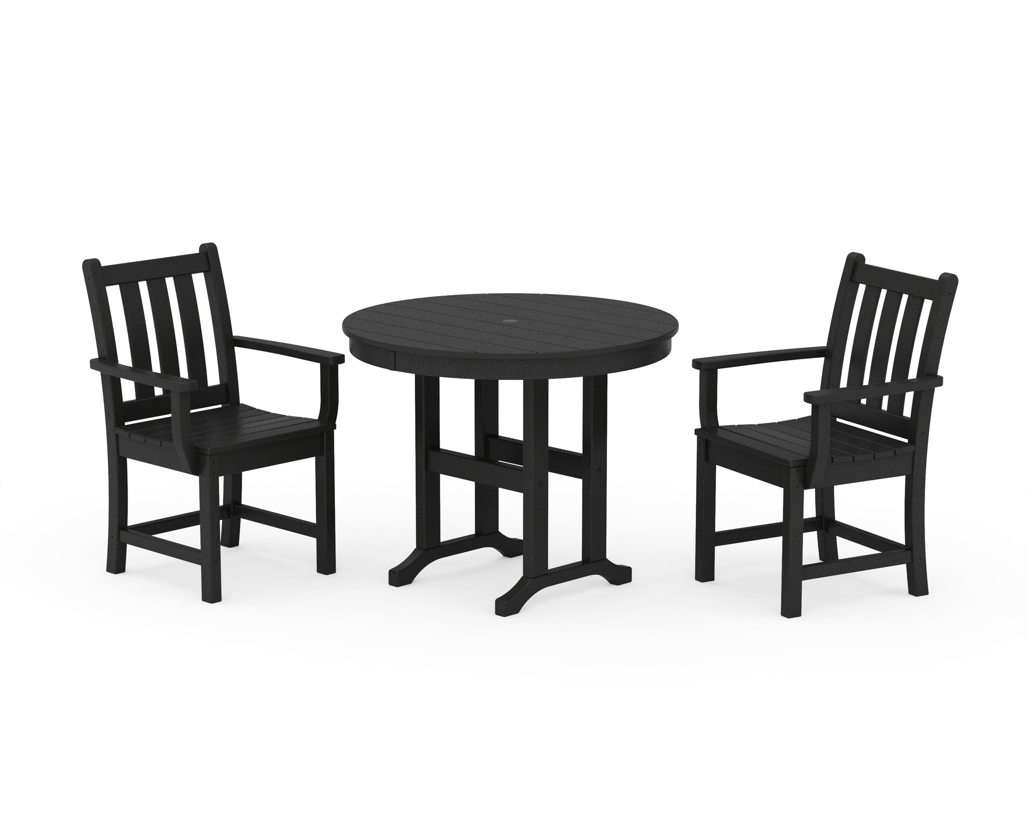 Traditional Garden 3-Piece Round Dining Set