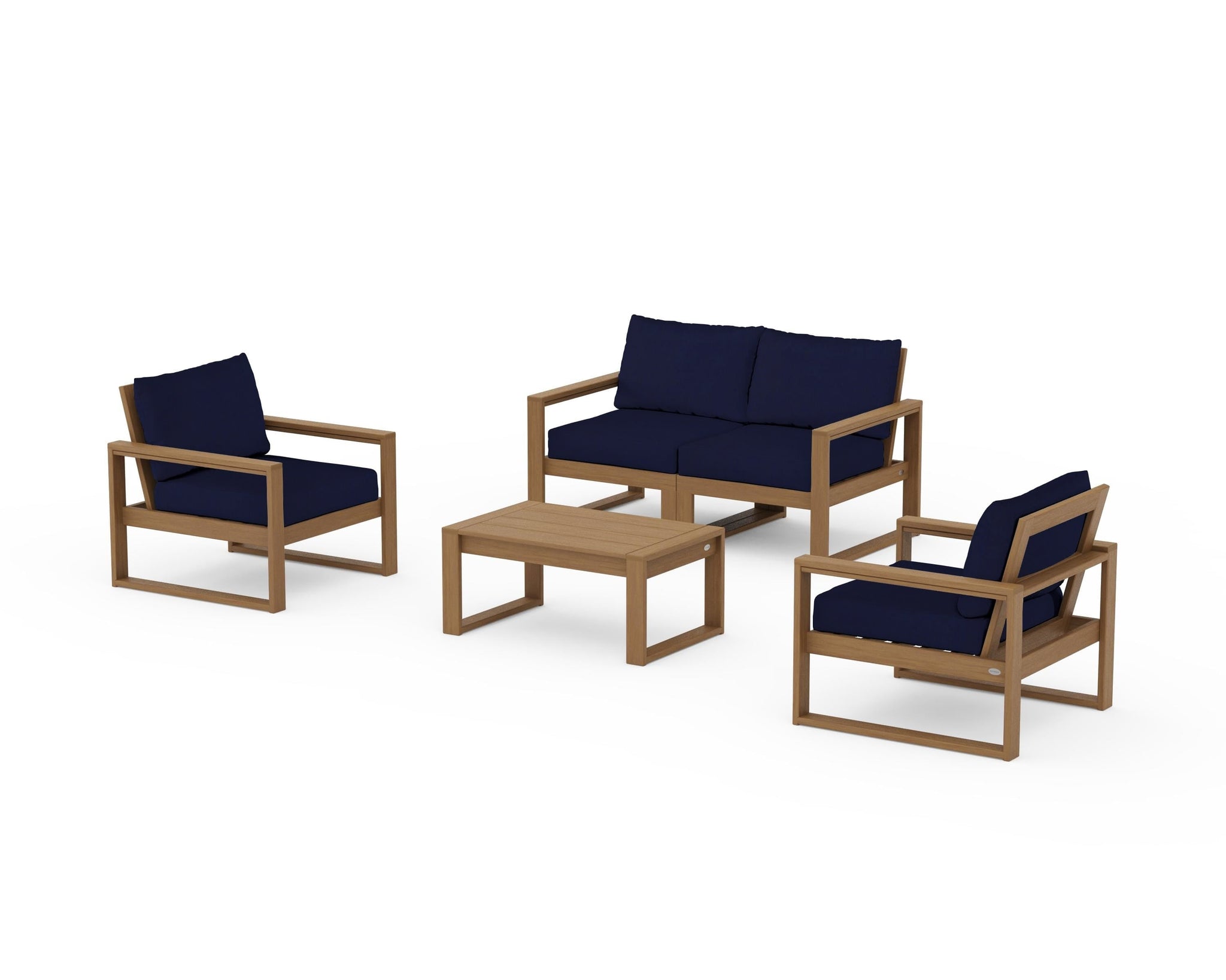 EDGE Sectional 4-Piece Deep Seating Set with Loveseat
