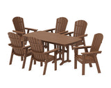 Nautical Curveback Adirondack 7-Piece Dining Set