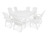 Nautical Adirondack 9-Piece Trestle Dining Set