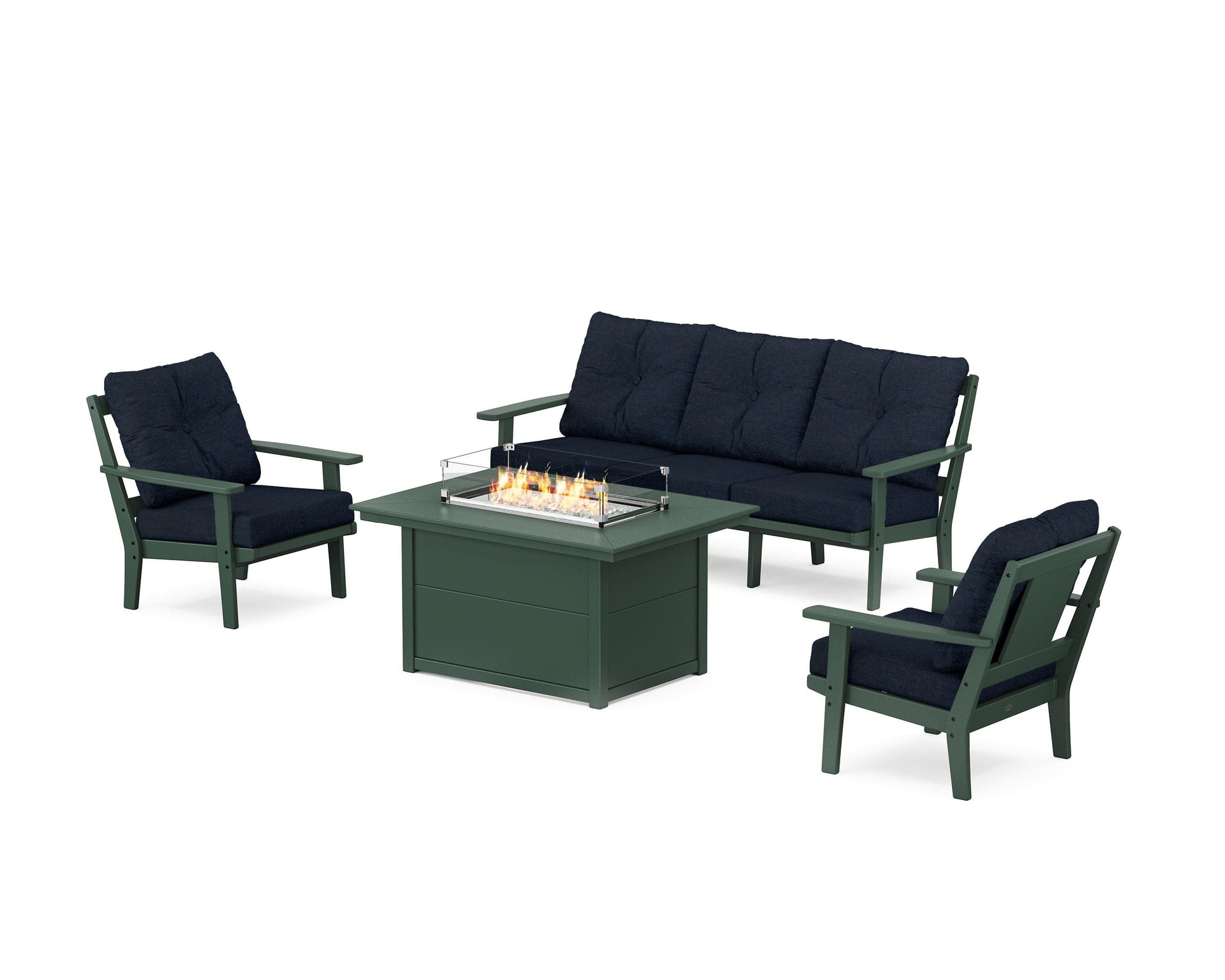 Prairie Deep Seating Fire Pit Table Set