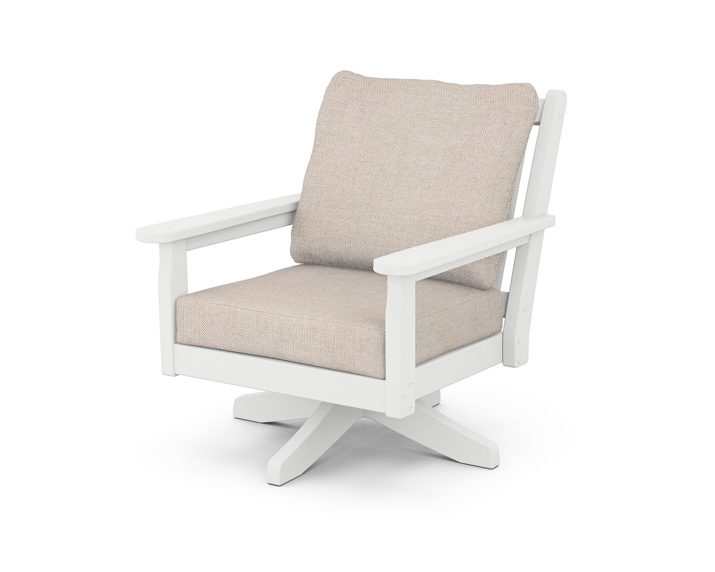 Chippendale Deep Seating Swivel Chair