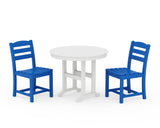 La Casa Café Side Chair 3-Piece Round Dining Set