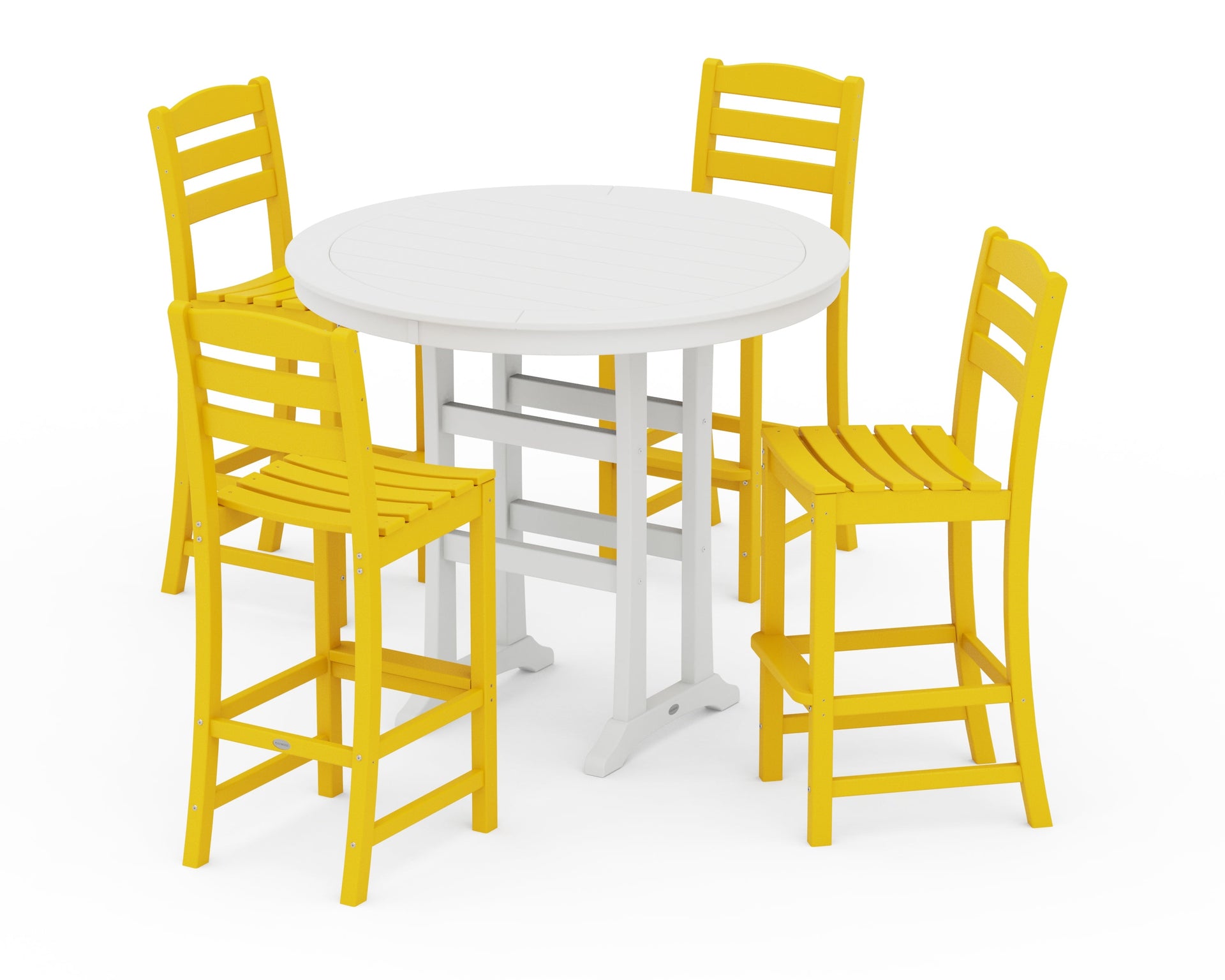 La Casa Café 5-Piece Side Chair Bar Dining Set