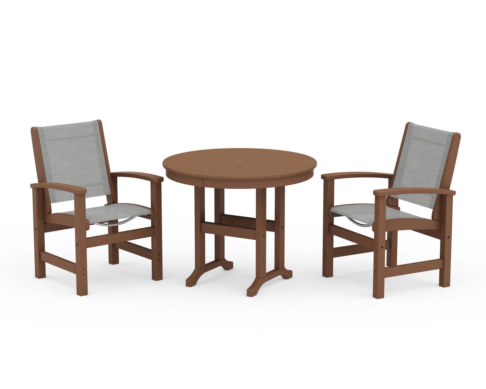 Coastal 3-Piece Round Dining Set