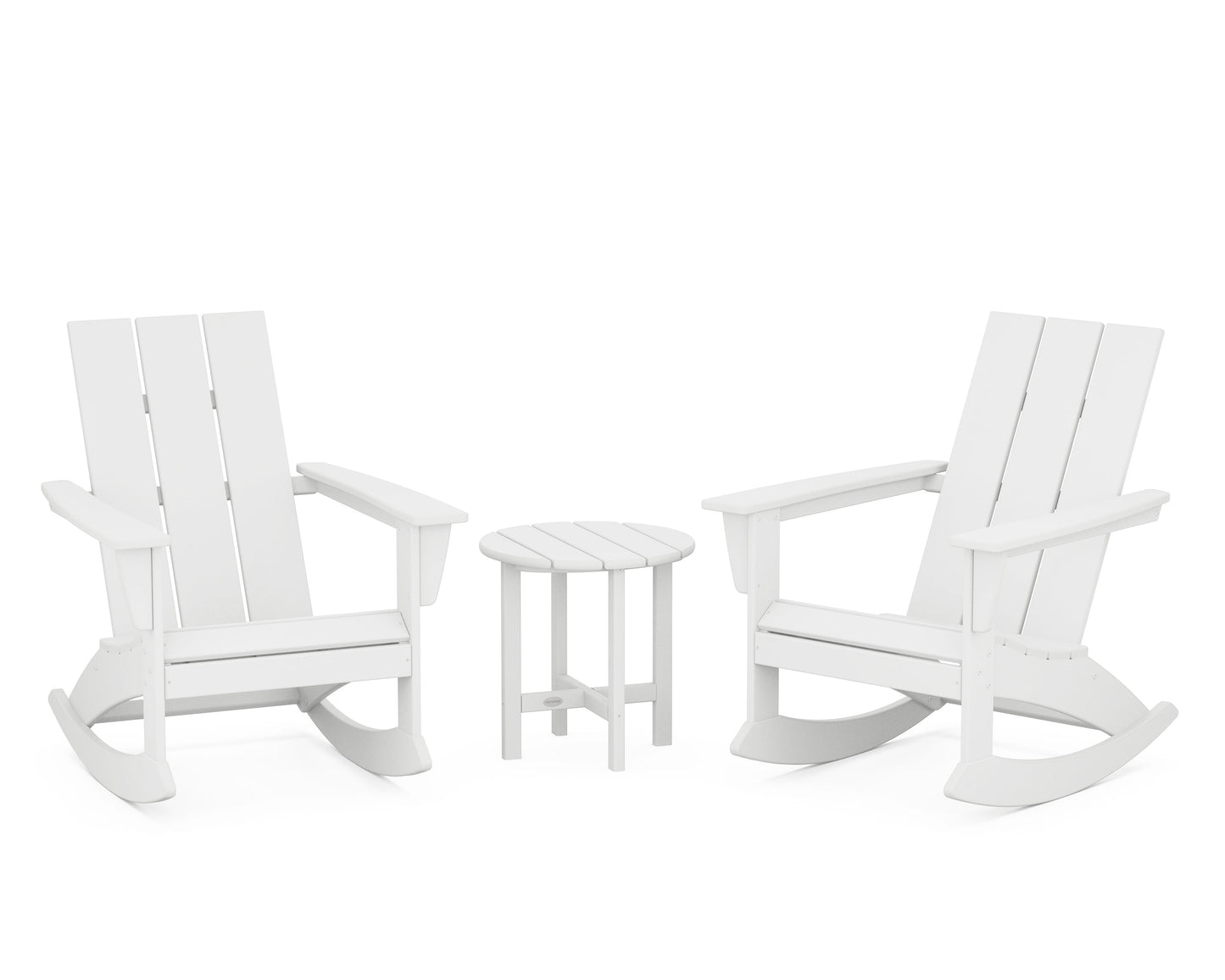 Modern 3-Piece Adirondack Rocking Chair Set