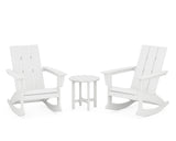 Modern 3-Piece Adirondack Rocking Chair Set